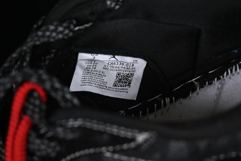 Nike Travis Scott x Fragment Design x Air Jordan 1 Low OG SP AJ1 Year of the Snake Limited Black Snake Web Low Top Casual Sneakers - CH6336-018