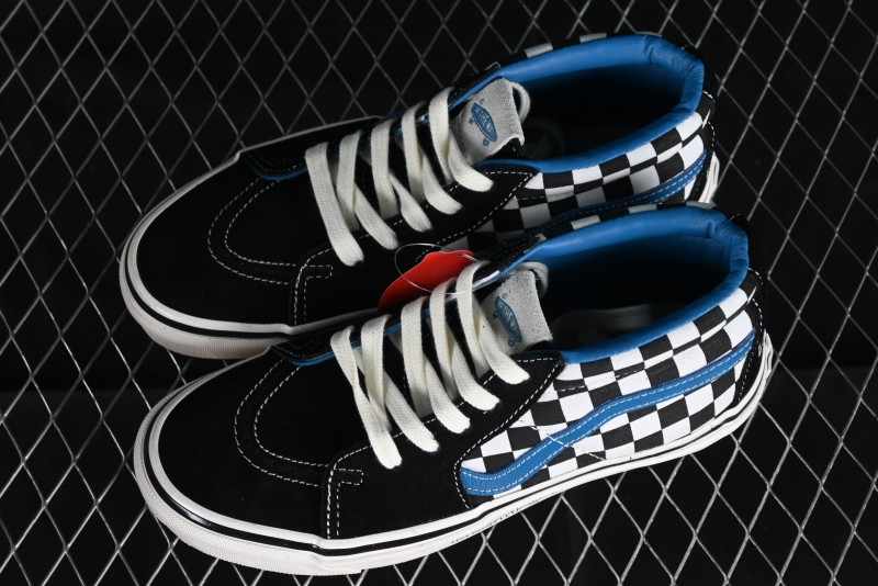 Vans SK8-Mid x Liberaiders Origami Checkerboard Mid-Top Casual Skate Shoes - VN0A3TKNQXH