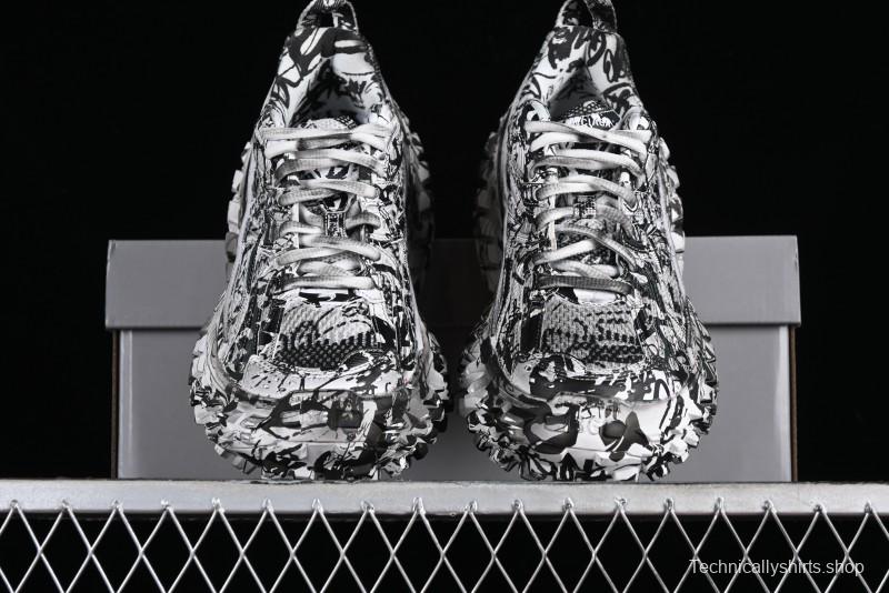 Balenciaga Defender Rubber Platform Sneakers Low-Top Tank Tread Tire Design Outdoor Casual Sports Running Shoes - W2RG19010