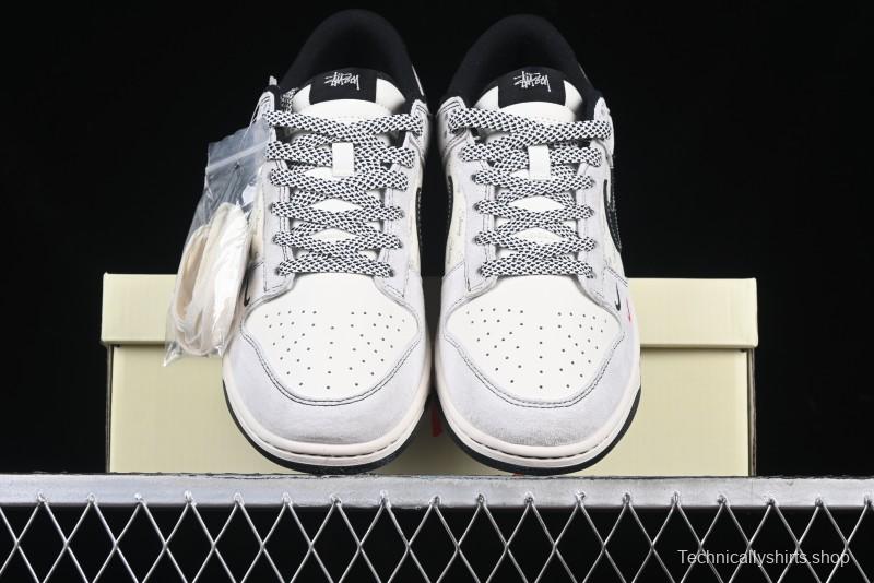 Nike SB Dunk Low Supreme Collaboration Anniversary Custom Low-Top Casual Sneakers - YX5066-220