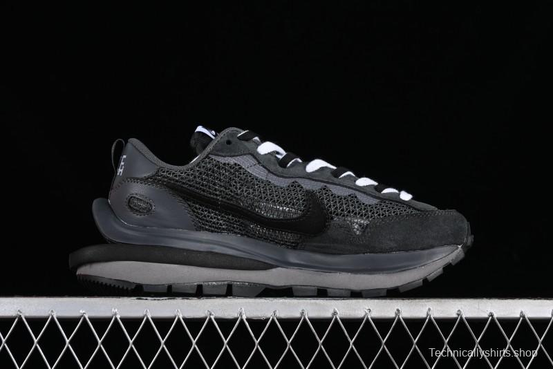 Nike Sacai VaporWaffle 3.0 Deconstructed Sneakers with Overlapping Swoosh and Double Tongue - CV1363-105