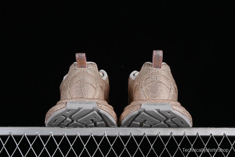 Balenciaga Phantom Sneaker Champagne Gold Full Diamond Trend Running Shoes - W3XL59645