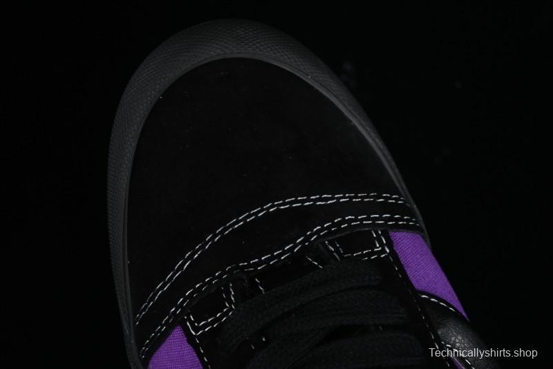 Vans Classics Knu Skool Black Purple Slip-On Shoes - VN0009QCSWE