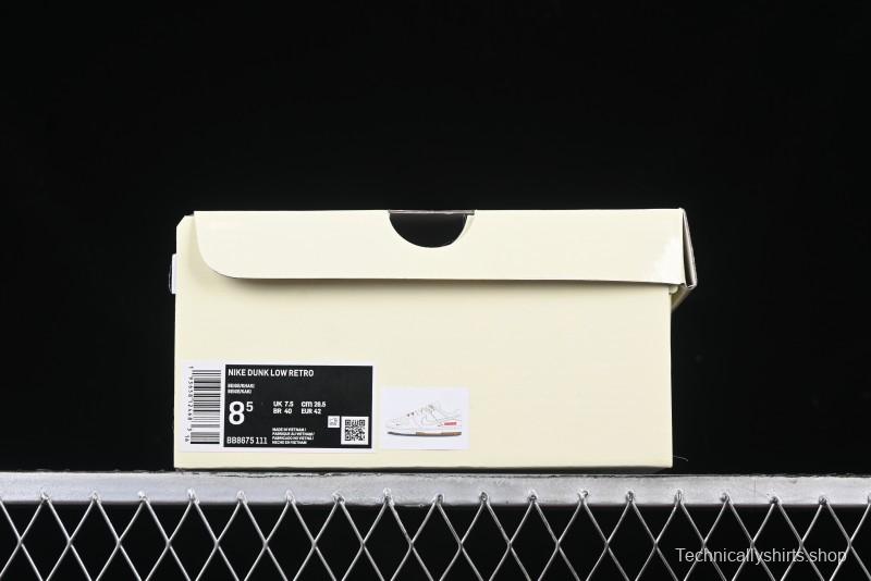 Nike SB Dunk Low Supreme Collaboration Two-Tone Khaki Anniversary High-End Custom Low-Top Casual Skate Shoes - BB8675-111