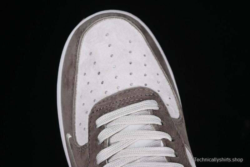 Nike Air Force 1 '07 Low Bape Collaboration Brown White Swoosh Low-Top Casual Sneakers - KK1988-035