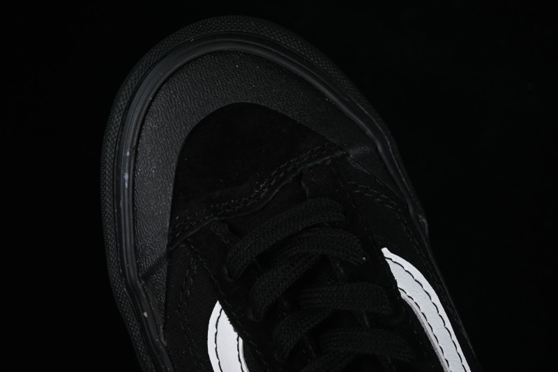 Vans Style 36 SF All Black Skate Shoes with Killer Whale Half-Toe Cap Design - VN0A3MVLB8C