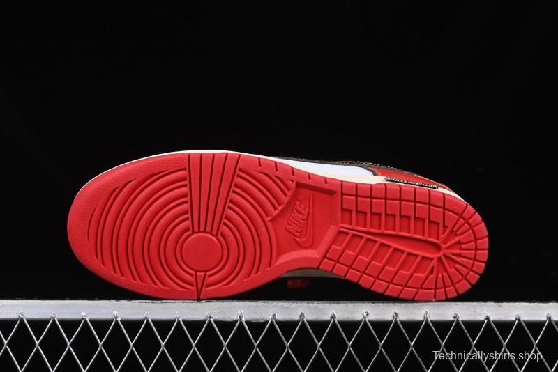 Nike SB Dunk Low Chinese New Year Celebration Red Anniversary High-End Custom Low-Top Casual Skate Shoes - RW1220-005
