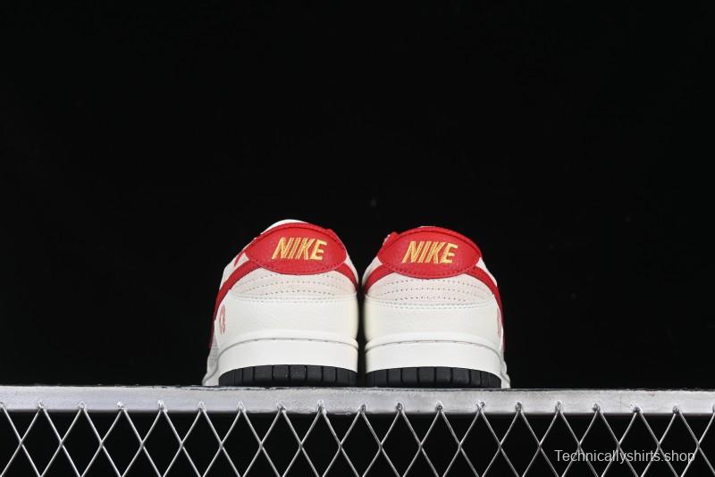 Nike SB Dunk Low Year of the Snake Limited Edition Auspicious Clouds Red Hook Anniversary Custom Low-Top Casual Skate Shoes - DJ2024-094