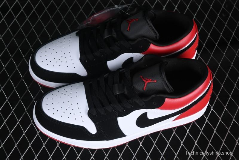 Nike Air Jordan 1 Low "White Black Gym Red" Retro Casual Sneakers - IB8971-106