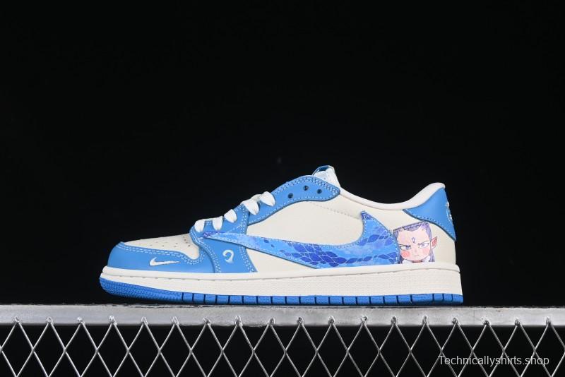 Nike Travis Scott x Fragment Design x Air Jordan 1 Low OG SP AJ1 Casual Sneakers - XS2025-066