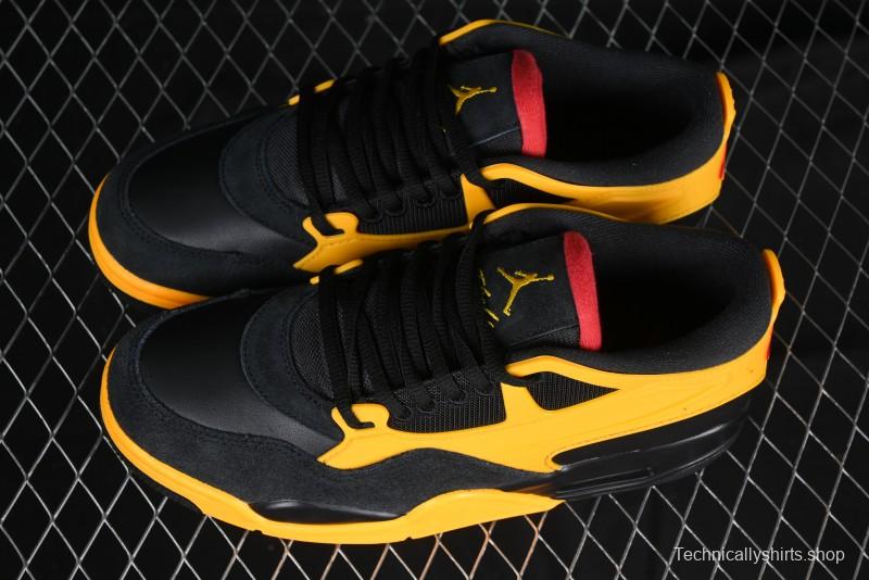 Nike Air Jordan 4 Remastered Retro Sneakers in White Green with Gum Sole - FQ7939-007