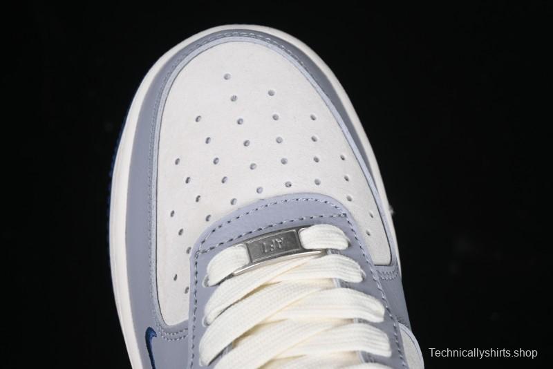 Nike Air Force 1 '07 Low The North Face x CDG Blue Double Swoosh Casual Sneakers - DM6688-019