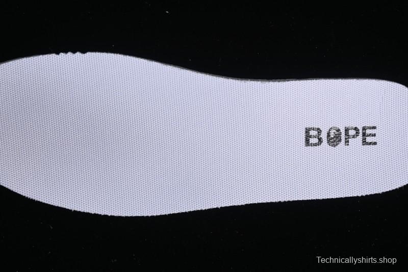 Nike SB Dunk Low BAPE Collaboration - Off-White Mini Blue Swoosh Anniversary High-End Custom Low-Top Casual Sneakers - XD6188-027