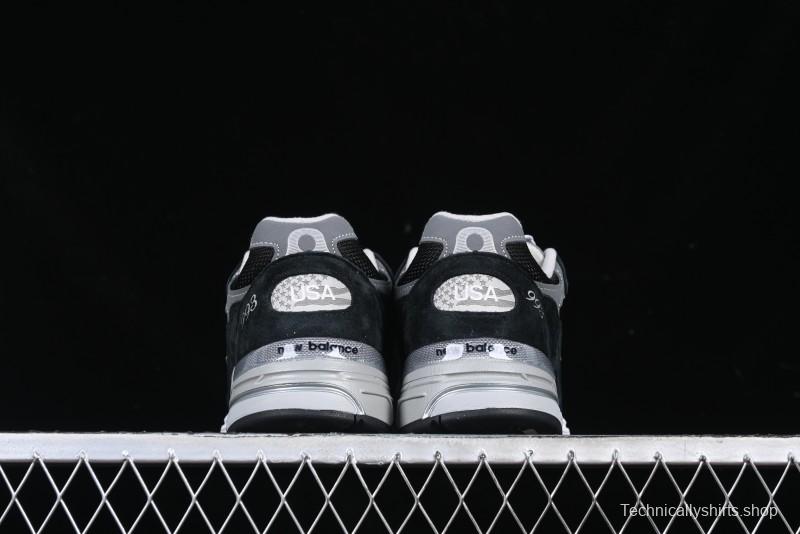 New Balance Made In USA M993 Series Classic Retro Casual Running Shoes - MR993BK