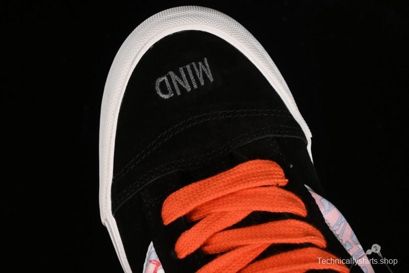 Vans Classics Knu Skool Retro Sneakers with Embroidered Graffiti Design and Thick Tongue - VN000CS00ZB