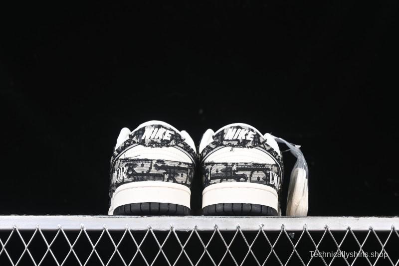 Nike SB Dunk Low Dior Collaboration Anniversary Customized Low-Top Casual Skate Shoes - YX5066-248