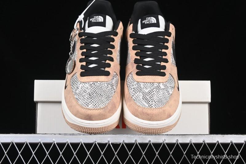 Nike Air Force 1'07 Low The North Face Collaboration - Mesh Brown Low-Top Casual Sneakers - KK1988-031
