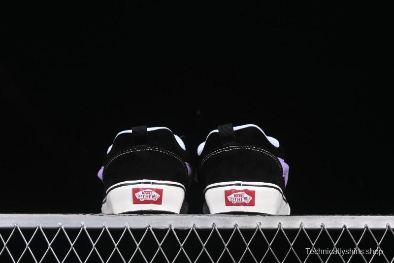 Vans Knu Skool Purple Grape Love Comfortable Fashion Slip-Resistant Wear-Resistant Low-Top Casual Skate Shoes - VN0009QC6BT1