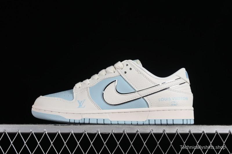 Nike SB Dunk Low LV Collaboration Anniversary Edition Premium Custom Low-Top Casual Sneakers - BB8766-209