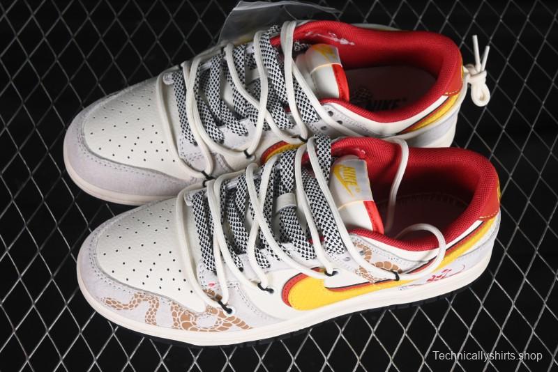 Nike SB Dunk Low Year of the Snake Strap Lunar New Year Anniversary Custom Low-Top Skate Shoes - SJ2068-315