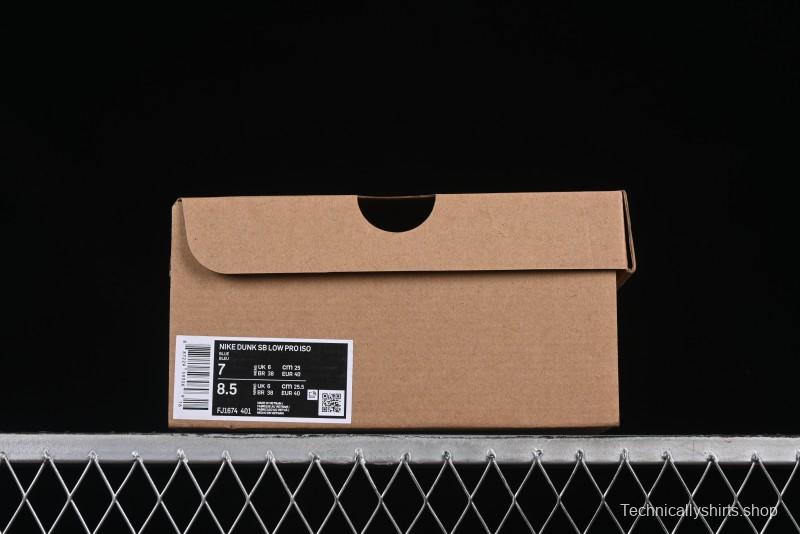 Nike SB Dunk Low Pro ISO University Blue Low-Top Skate Shoes - FJ1674-401