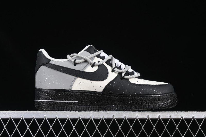 Nike Air Force 1'07 Low Star Graffiti Hand-Painted Casual Sneakers with Full-Length Air Cushion - XV7981-476