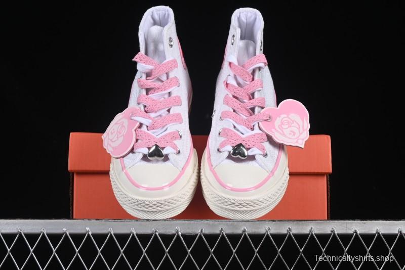 Converse Chuck 70 Valentine's Day Rose High Top Casual Sneakers - A14798C
