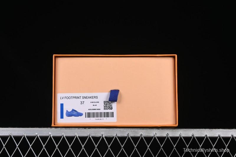 Louis Vuitton Footprint Soccer Low-Top Lifestyle Sneakers Blue - AJF6