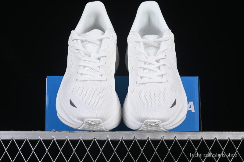 HOKA ONE ONE Bondi 9 Knit Lightweight Casual Running Shoes - 1162012 WWH