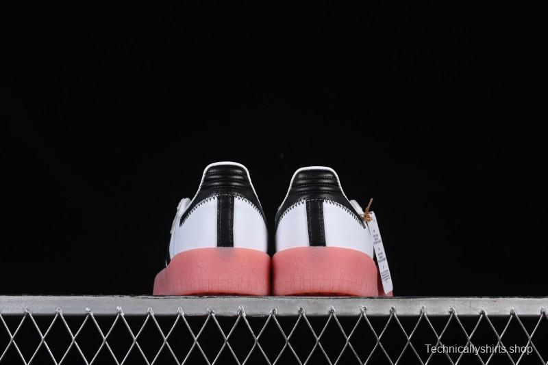 Adidas Samba Classic – White/Black with Pink Translucent Sole