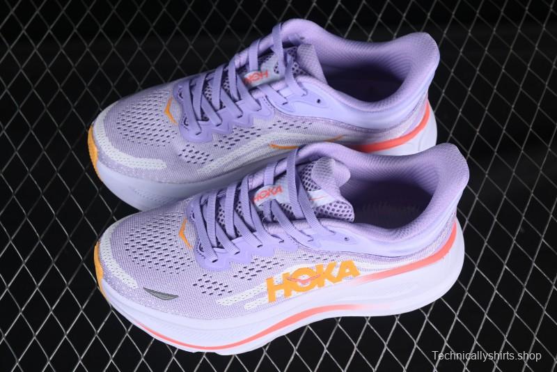 HOKA ONE ONE Bondi 9 Knit Lightweight Casual Running Shoes - 1162012 AGH