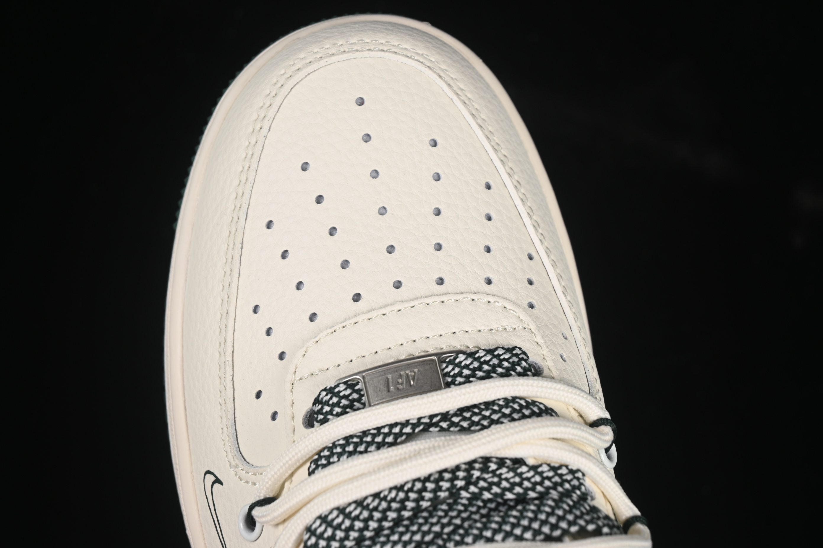 Nike Air Force 1 '07 Low Supreme Casual Sneakers with Custom Leather and Full-Length Air Cushion - DM6868-057