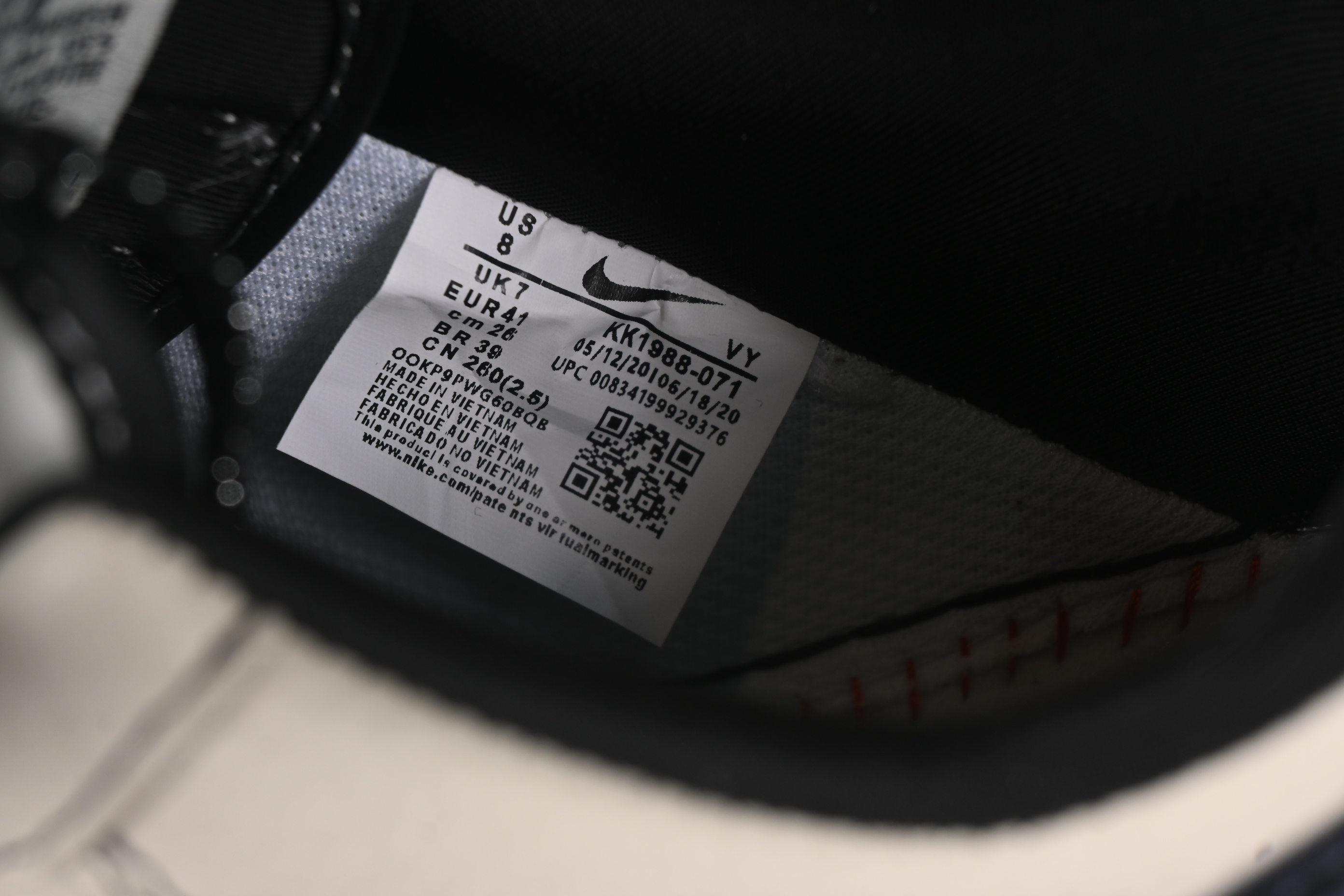 Nike Air Force 1 '07 Low Stussy Collaboration Checkerboard Black White Low-Top Casual Sneakers - KK1988-071