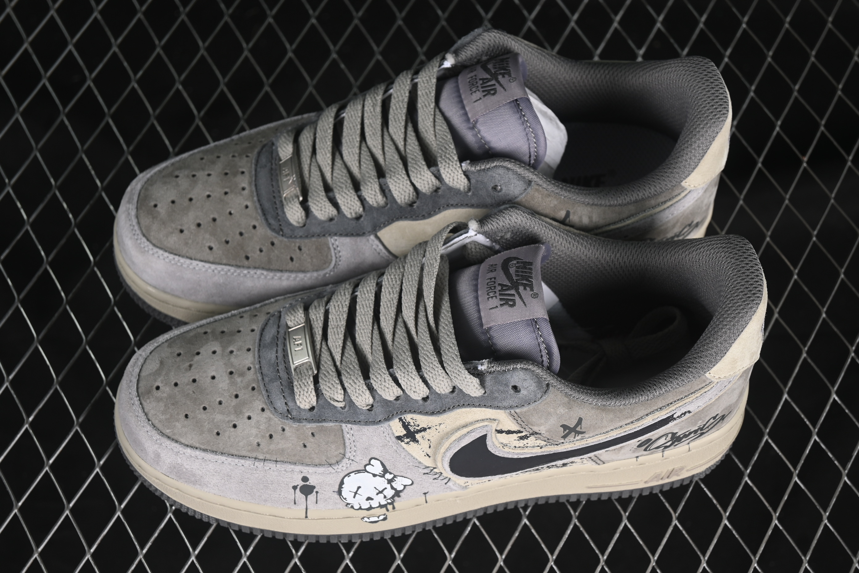Nike Air Force 1'07 Low Dark Skull Casual Sneakers - YD2425-660
