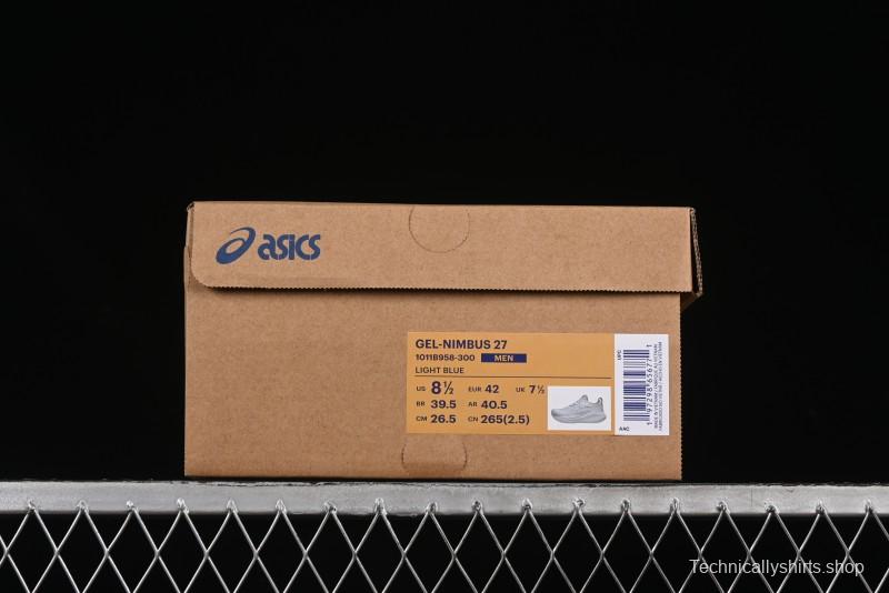 Asics Gel-Nimbus 27 Retro Breathable Casual Shoes with Cushioning for Men - 1011B958-300