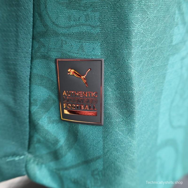 Player Version 25/26 Plymouth Home Jersey Argyle Green with Puma Logo Design