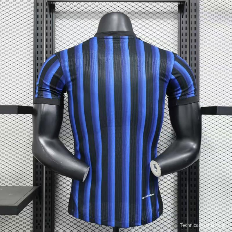 Player Version 25/26 Inter Milan Home Jersey Without Sponsor