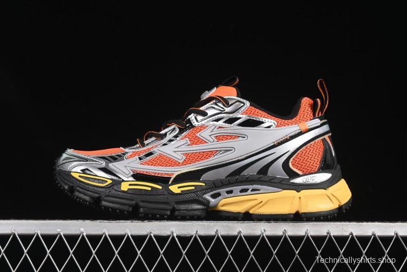 Off-White Be Right Low-Top Lifestyle Sneakers in Grey Orange - X.E5