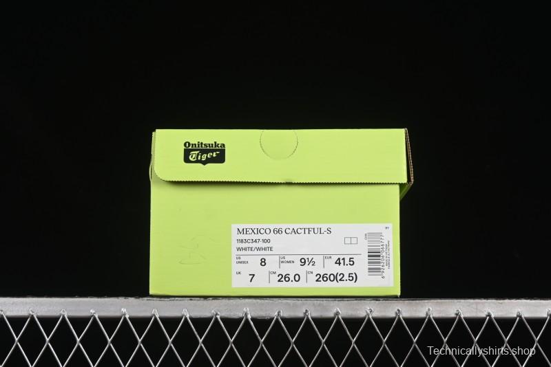 Onitsuka Tiger Mexico 66 Cactful-S Low Top Leather Running Sneakers in Pastel Color - 1183C347-100