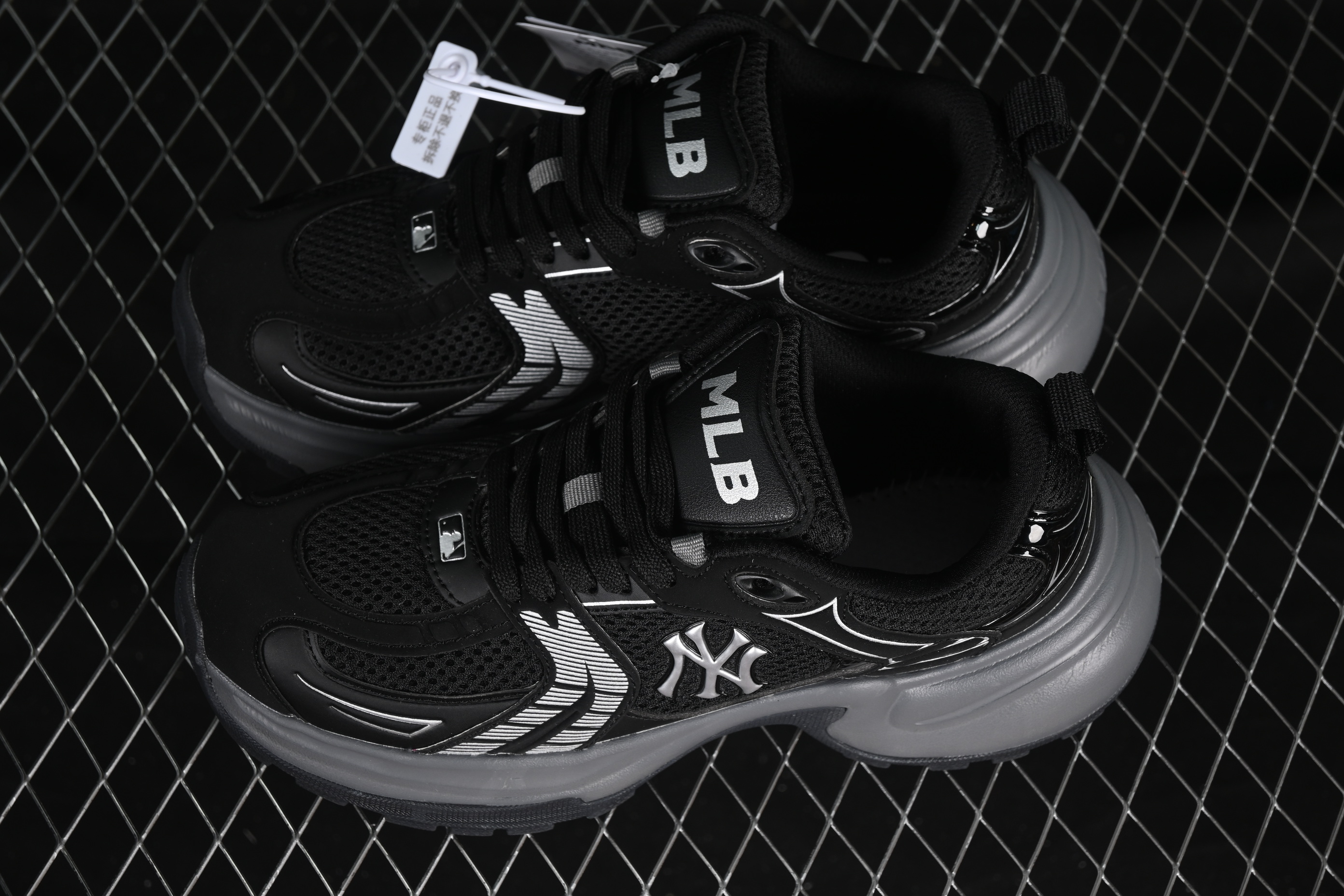 New York Yankees MLB XLG Chunky Breathable Casual Sneakers - 3ASHW045N50BKS