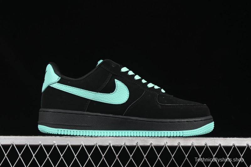 Nike Air Force 1 '07 Low Stussy Collaboration Tiffany Blue Casual Sneakers - DF0188-045