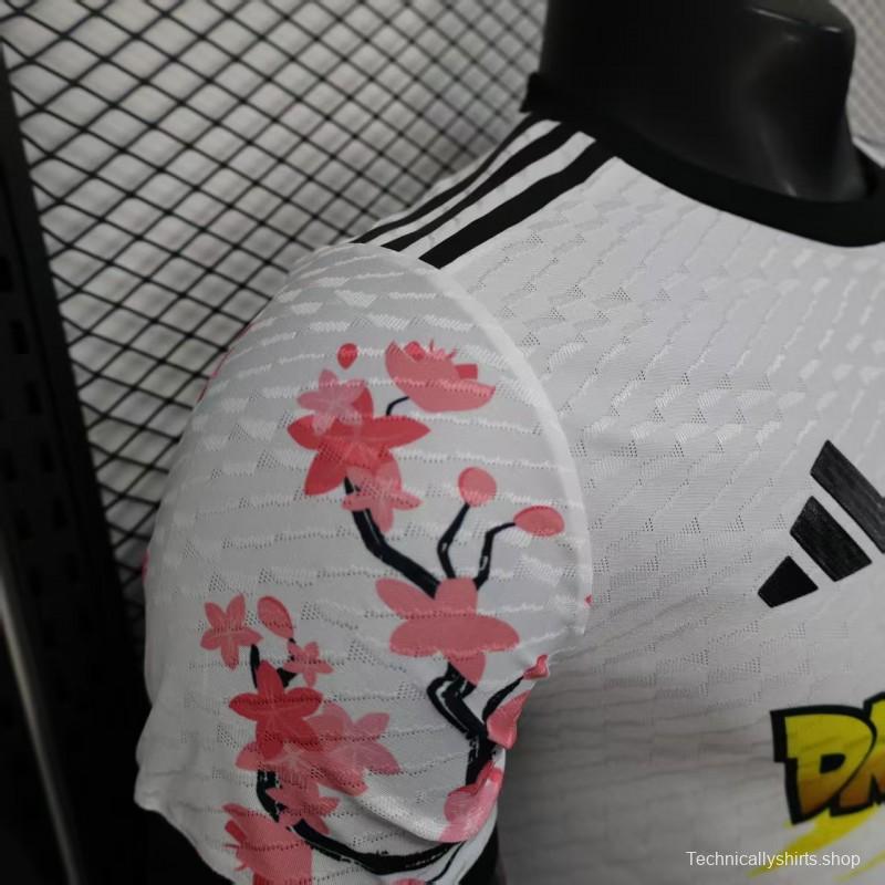 Player Version 2025 Japan White with Dragon Ball Character & Cherry Blossom Jersey