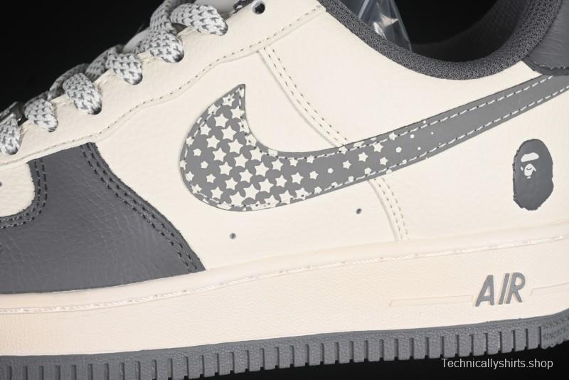 Nike Air Force 1 '07 Low Bape Collaboration Star Swoosh Casual Sneakers - XS1958-570