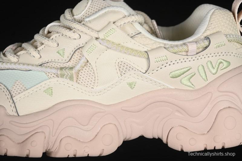 Fila Heritage Fluid Cat Paw 5.0 Vintage Dad Shoes with Lace-Up Design - F12W432101FAP