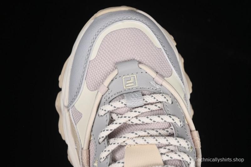 Fila Heritage Fluid Cat Claw 5.0 Vintage Dad Shoes with Lace-Up Design - F12W412105FLV