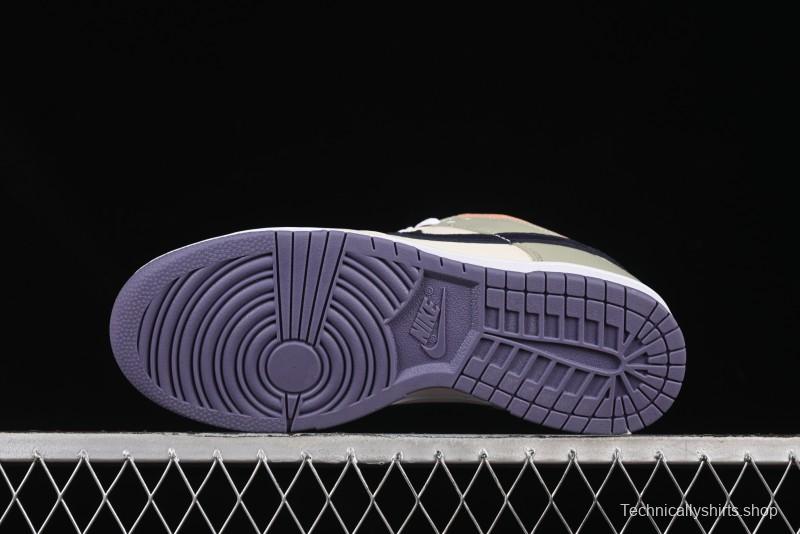 Nike Dunk Low Floral Swoosh Floral Theme Low-Top Casual Sneakers - HV5750-133