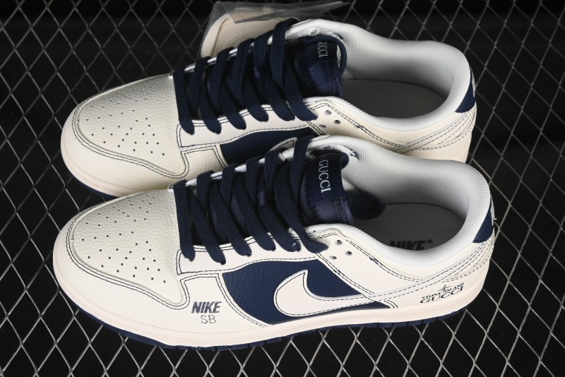 Nike SB Dunk Low Gucci Collaboration Anniversary Customized Low-Top Casual Skate Shoes - FC1688-227