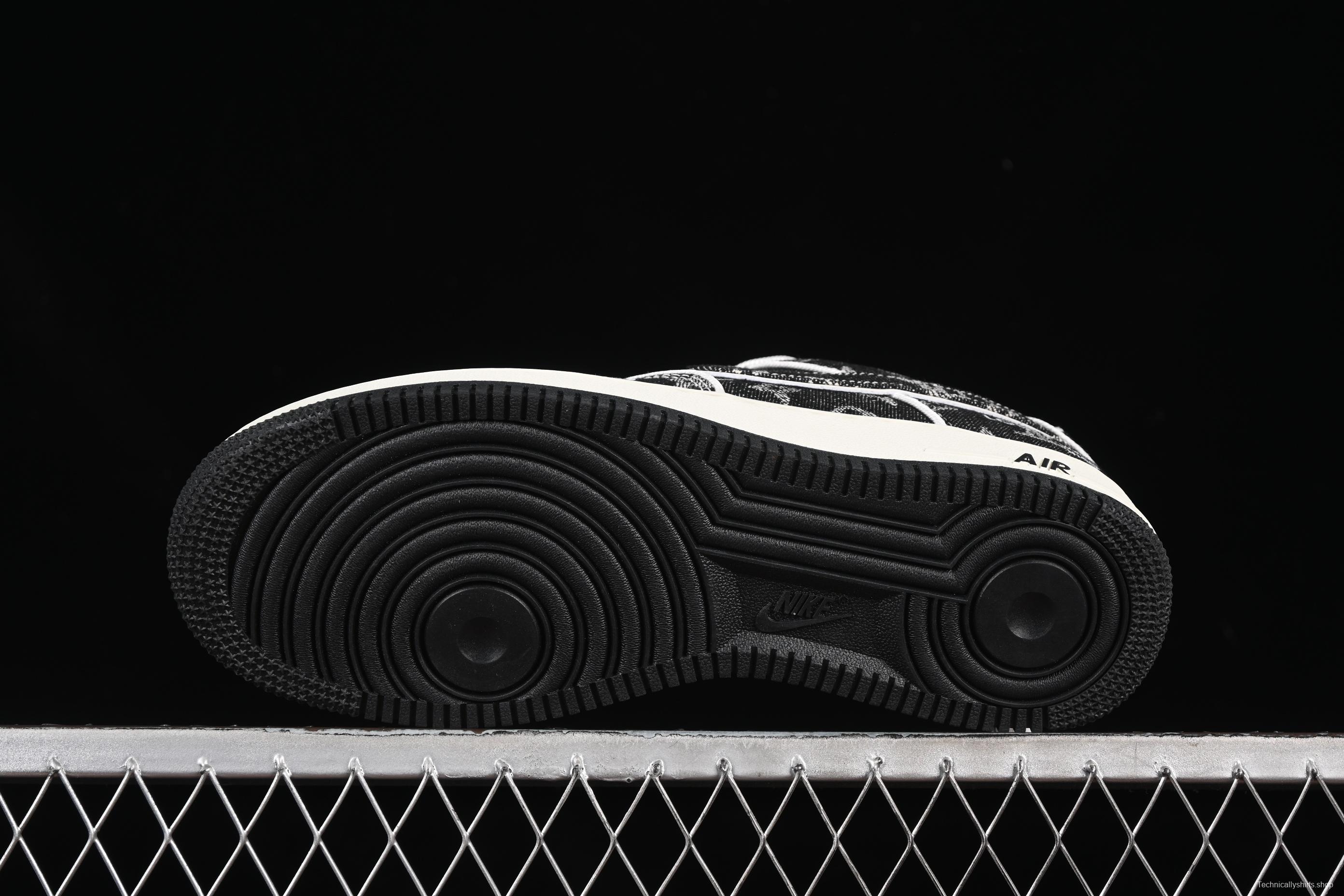 Nike Air Force 1'07 Low LV Collaboration Dark Denim Low-Top Casual Sneakers - SC9207-531