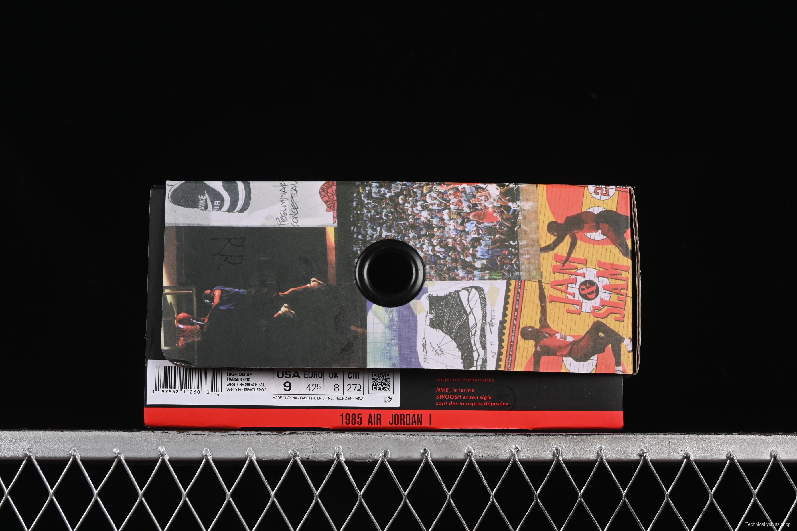 Nike Union x Air Jordan 1 Retro High Basketball Shoes with Chicago-Inspired Design - HV8563-600