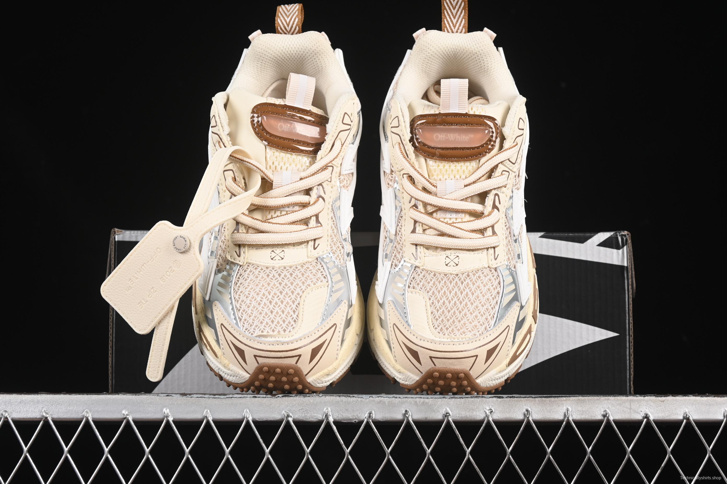 Off-White Be Right Low-Top Lifestyle Sneakers in Beige - C.D4